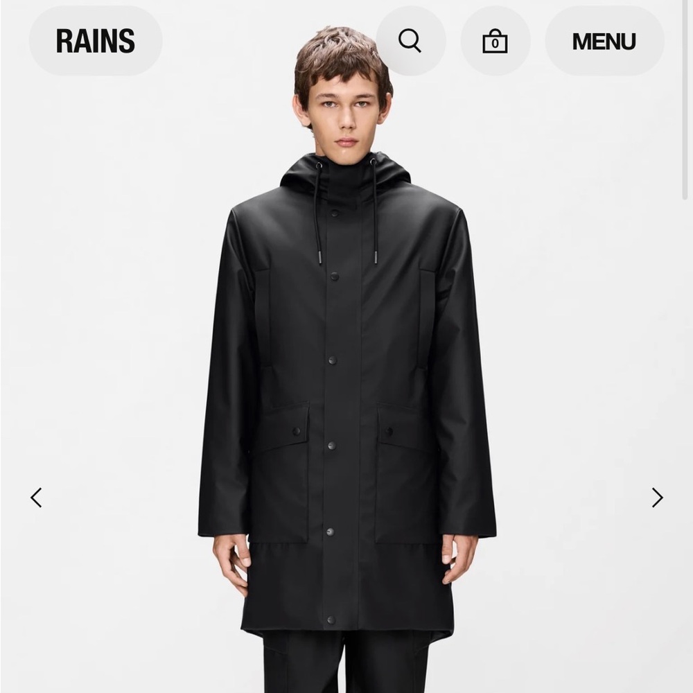 Men’s Black Raincoat